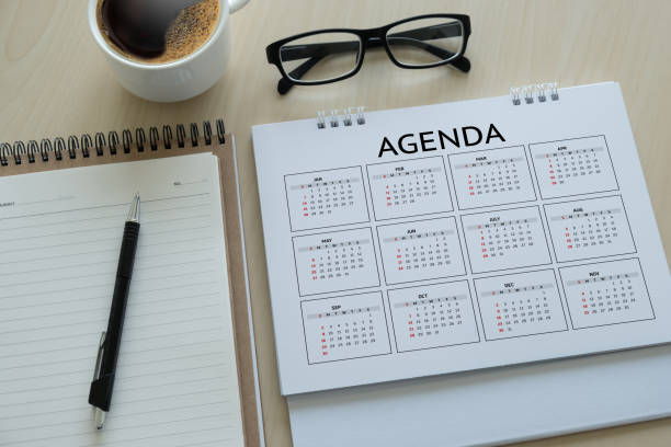 istock Agenda Activity Information Calendar Events and Meeting Appointment 947742756