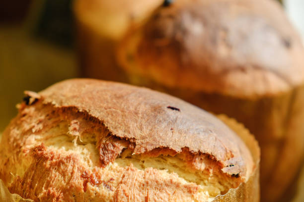 istock Baked dough raisins buns easter cake close-up 947751696