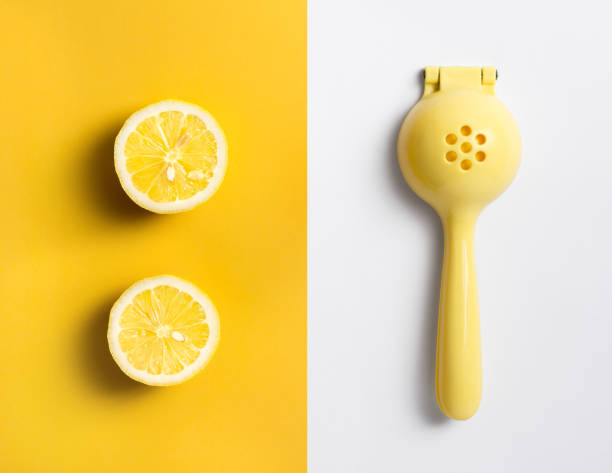 水果檸檬橙擠壓手工手按柑橘果榨汁機工具。 - 榨汁機 個照片及圖片檔