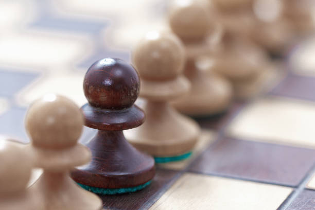istock Business leadership, teamwork concept. Game of chess 947755854