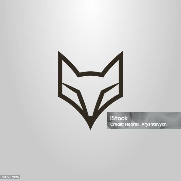 Linear Frameless Fox Face Icon Stock Illustration - Download Image Now - Fox, Wolf, Icon Symbol