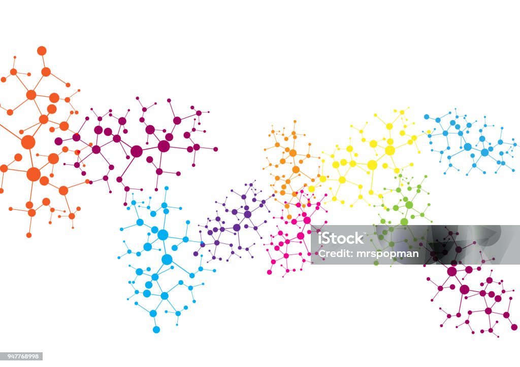 Vector Tech Image Two Color Abstract Vector Mesh Color Technology Background Illustration Vector ...