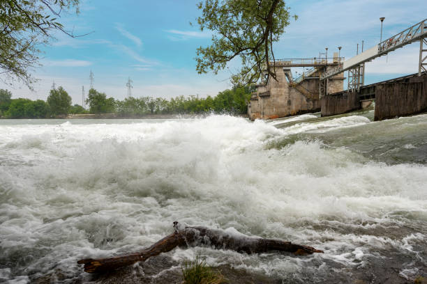 istock Old Dam in the Adige River - Verona Italy 947777942