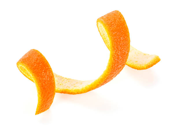 istock Skin of orange isolated on a white background 947783426