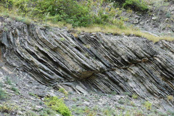 istock Structure of the rock, consists of a solid rock in the form of layers 947794270