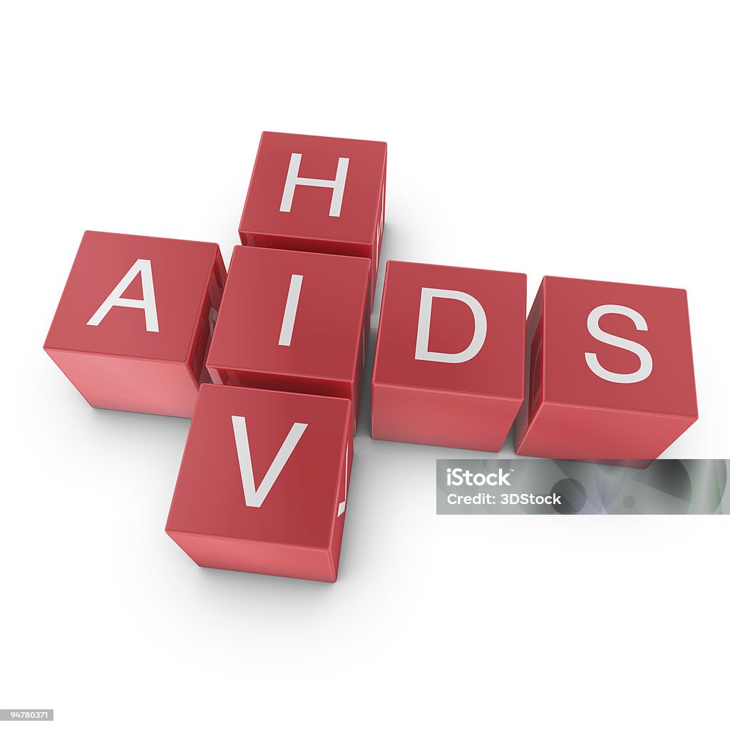 AIDS und HIV Kreuzworträtsel - Lizenzfrei HIV Stock-Foto