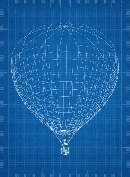 under view of a flying balloon