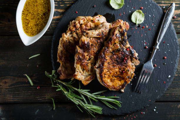 istock Fried pieces of pork 947830778