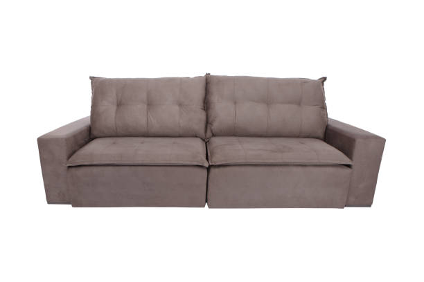 istock modern white suede couch sofa  isolated on white background 947845630