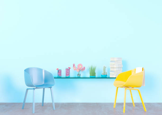 istock mock up poster frame in summer concept interior background, 3D illustration, render. 947859216
