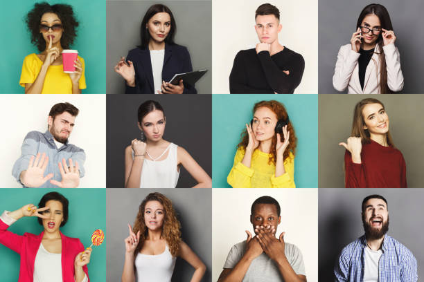 istock Diverse young people positive and negative emotions set 947872764