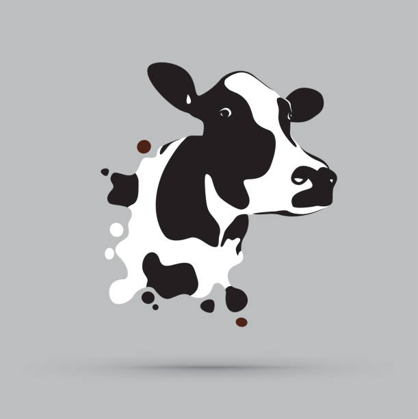 abstract cow head abstract cow head cow illustrations stock illustrations
