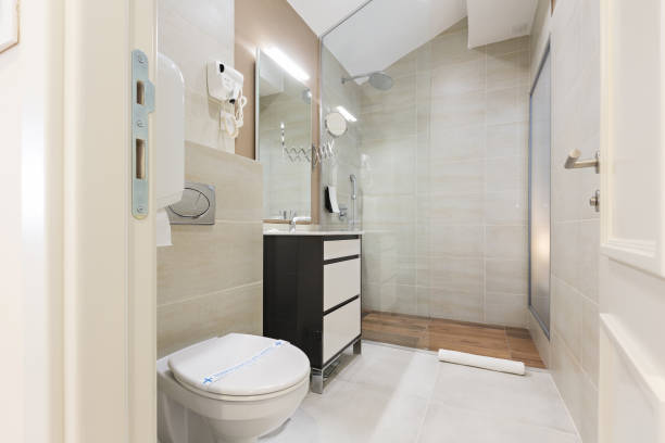 Interior of a hotel bathroom
