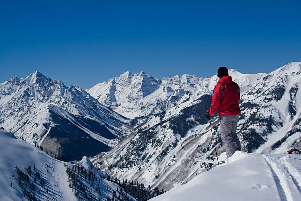 de esqui - colorado skiing usa color image - fotografias e filmes do acervo