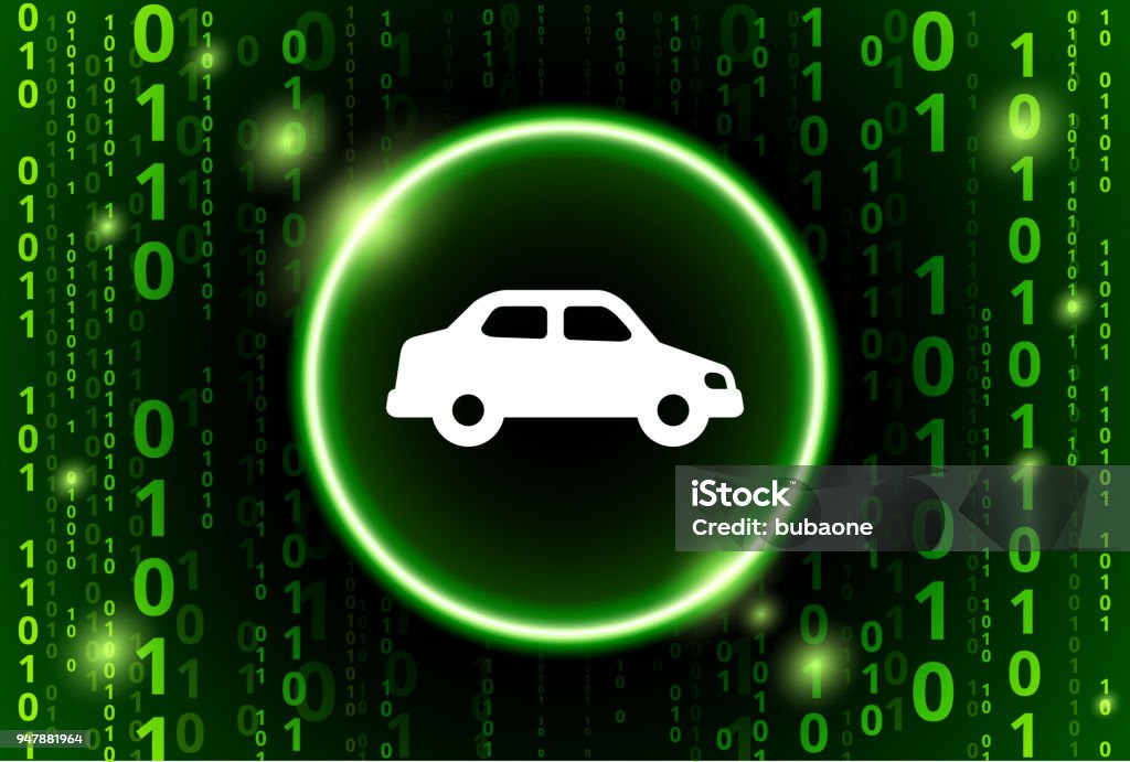 Car Binary Code Vector Pattern Background Stock Illustration - Download ...