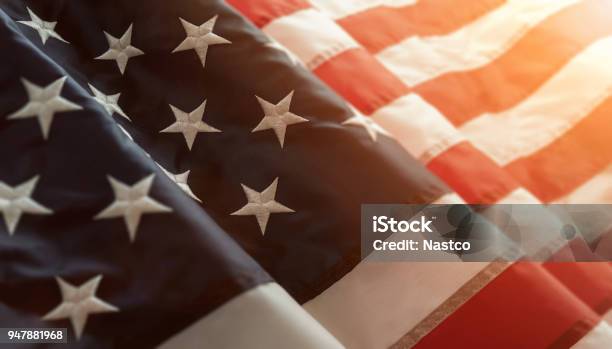 American Flag Stock Photo - Download Image Now - American Flag, USA, Flag