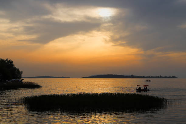 istock Lake view and sunset golyazi Bursa 947885588