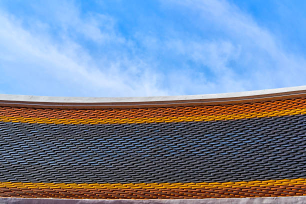 istock Colorful asian tile roof 947893886