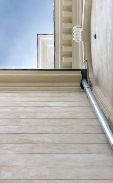 istock Geometric look from bottom of the building 947905820