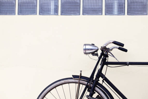 istock old classic bicycle on retro vintage wall 947908222