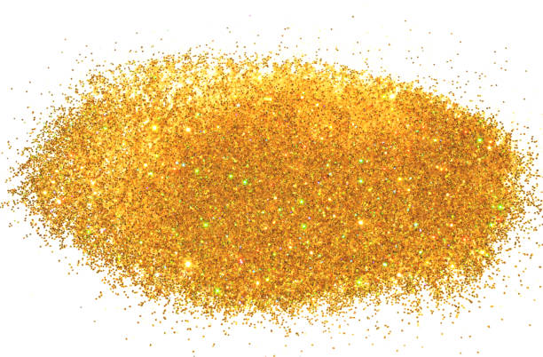 istock Background with holographic golden glitter 947920232
