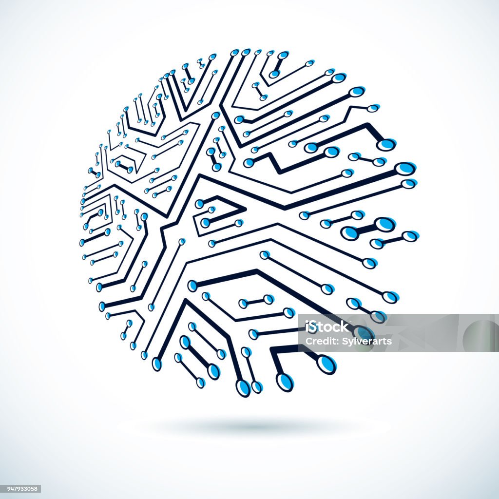 Vector Technology Cpu Design With Circular Microprocessor Scheme ...
