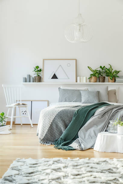 istock Bedroom interior with king-size bed 947936296