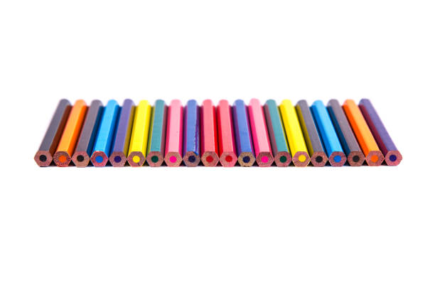 istock Colorful office supplies in white background 947951090