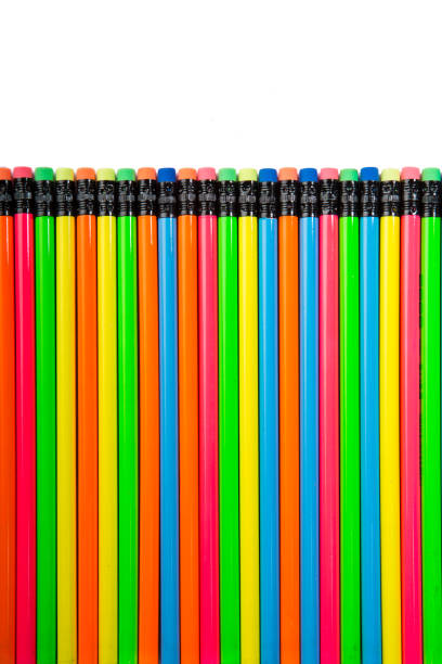 istock Colorful office supplies in white background 947951214
