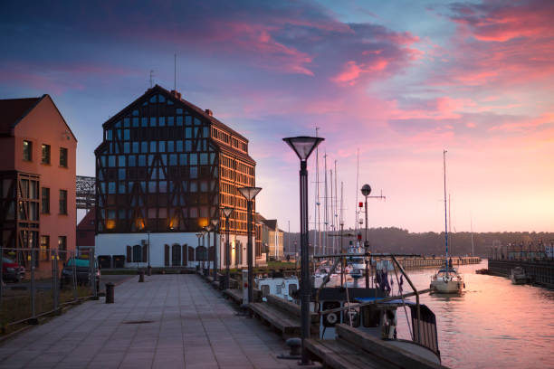 istock Sunset in the Klaipeda port, Lithuania. 947951762