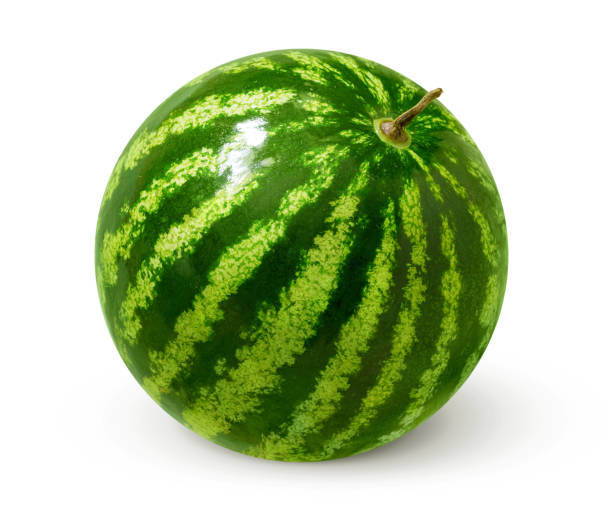 Watermelon isolated Watermelon isolated on white background. water balls for plants pictures stock pictures, royalty-free photos & images