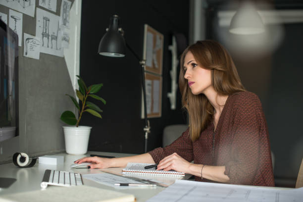 istock Female industrial designer 947982832