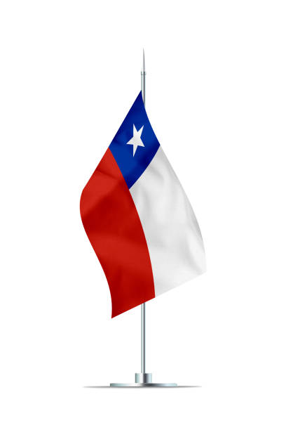Garlands with Chilean flags made of cardboard used to decorate national holidays