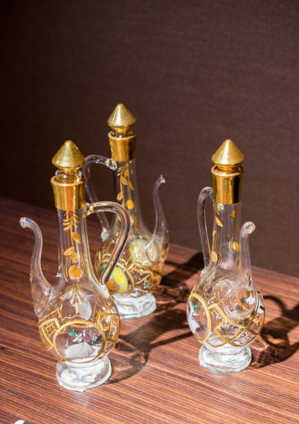 istock Very old style glass ewer water jar 947994766