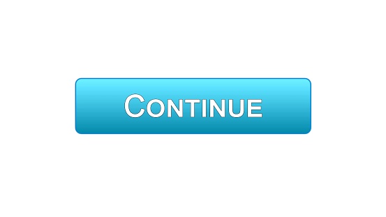 Continue Web Interface Button Blue Color Registration Program Shopping ...