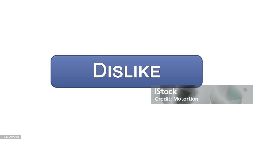 Customise Dislike Button Dislike Web Interface Button Violet Color Social Network Application ...