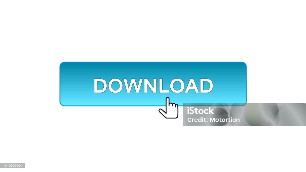 Download Web Interface Button Clicked With Mouse Cursor Blue Color ...