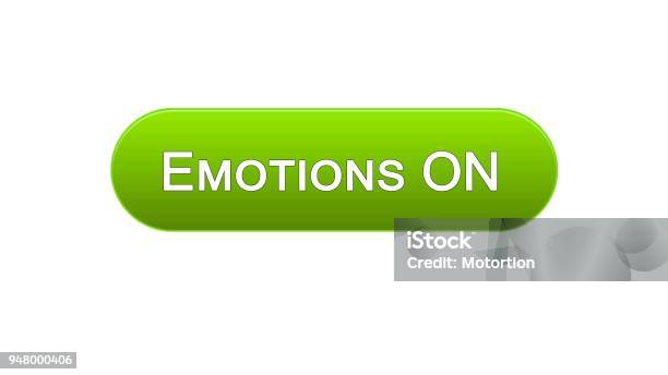 Sentiment Buttons Emotions On Web Interface Button Green Color Feelings Expression Site ...