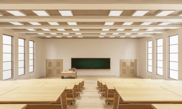 istock 3D Rendering of a Lecture Theatre 948001178