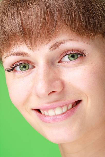 istock Happy young lady close up 94800801