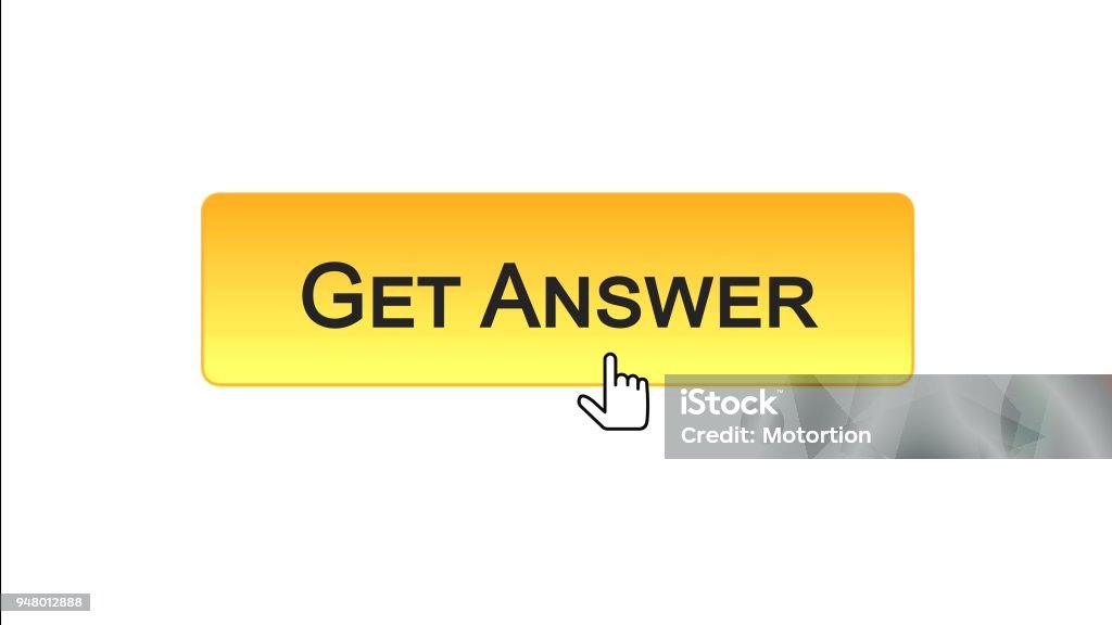 Get Answer Web Interface Button Clicked With Mouse Cursor Orange Color ...