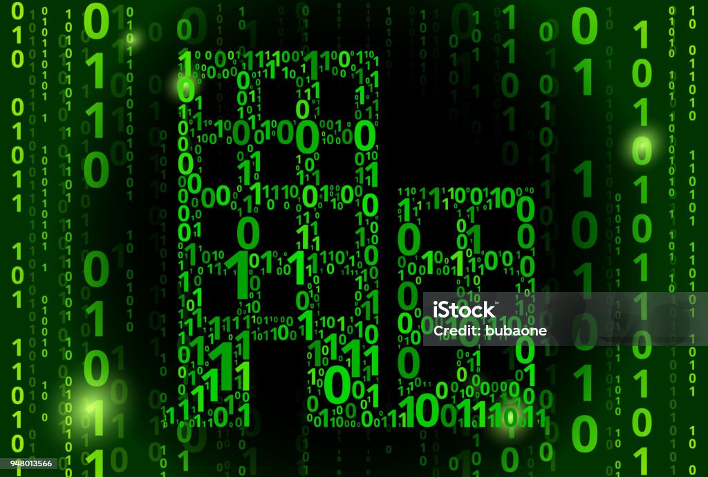 Building Binary Code Vector Pattern Background Stock Illustration ...