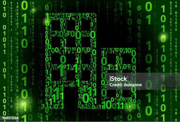 Building Binary Code Vector Pattern Background Stock Illustration ...