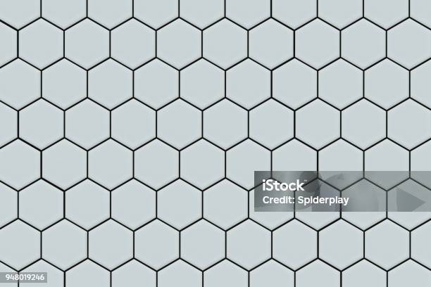 Honeycomb Tile Background Stock Photo - Download Image Now - Tiled Floor, Tile, Bathroom
