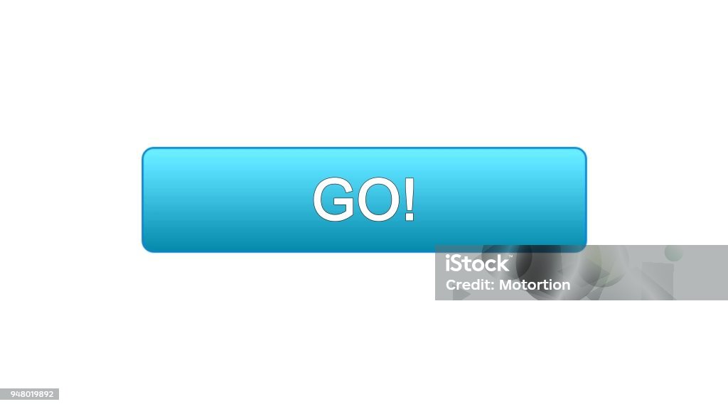 Go Web Interface Button Blue Color Education Development Business Site ...