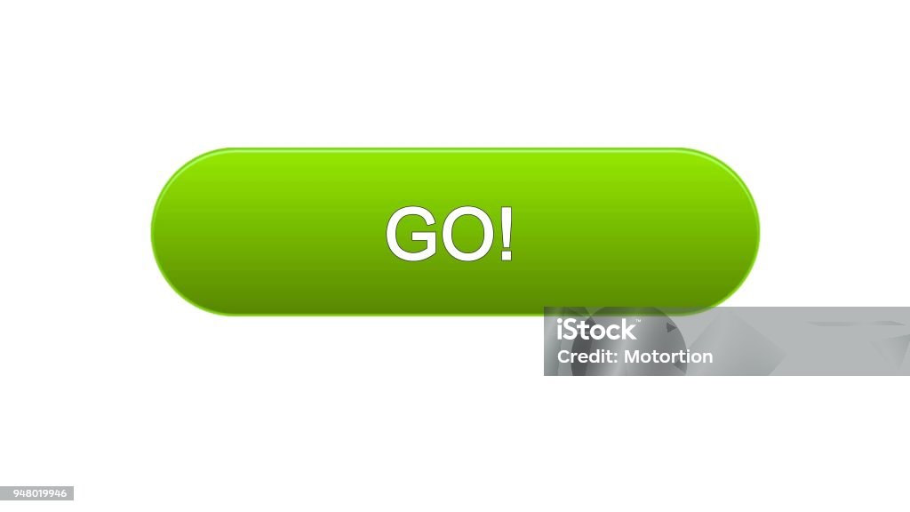 Go Web Interface Button Green Color Education Development Business Site ...