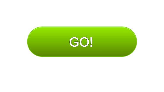 Go Web Interface Button Green Color Education Development Business Site ...