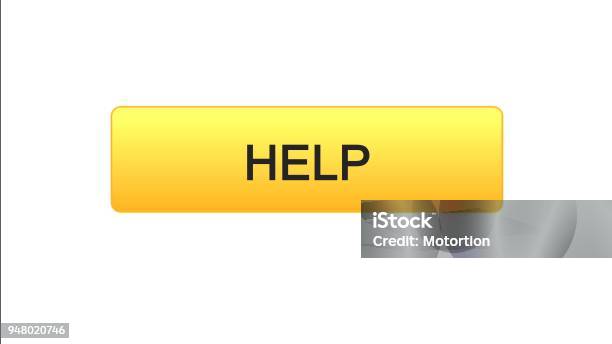 Help Button Color Help Web Interface Button Orange Color Support Online Assistance ...