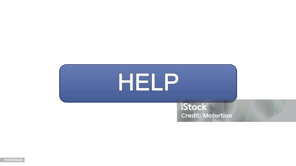 Help Web Interface Button Violet Color Support Online Assistance ...