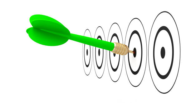 istock dart arrow target goal reach 3D 948031784